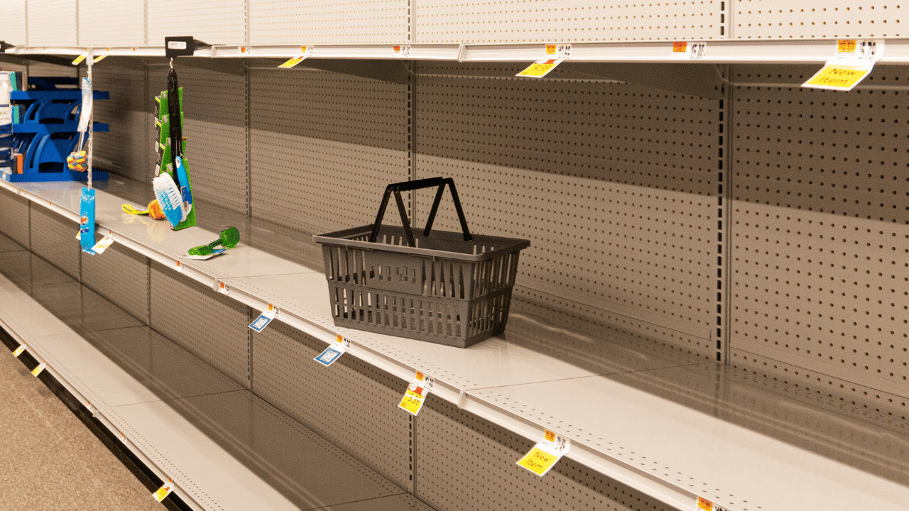 Why are the grocery stores shelves empty